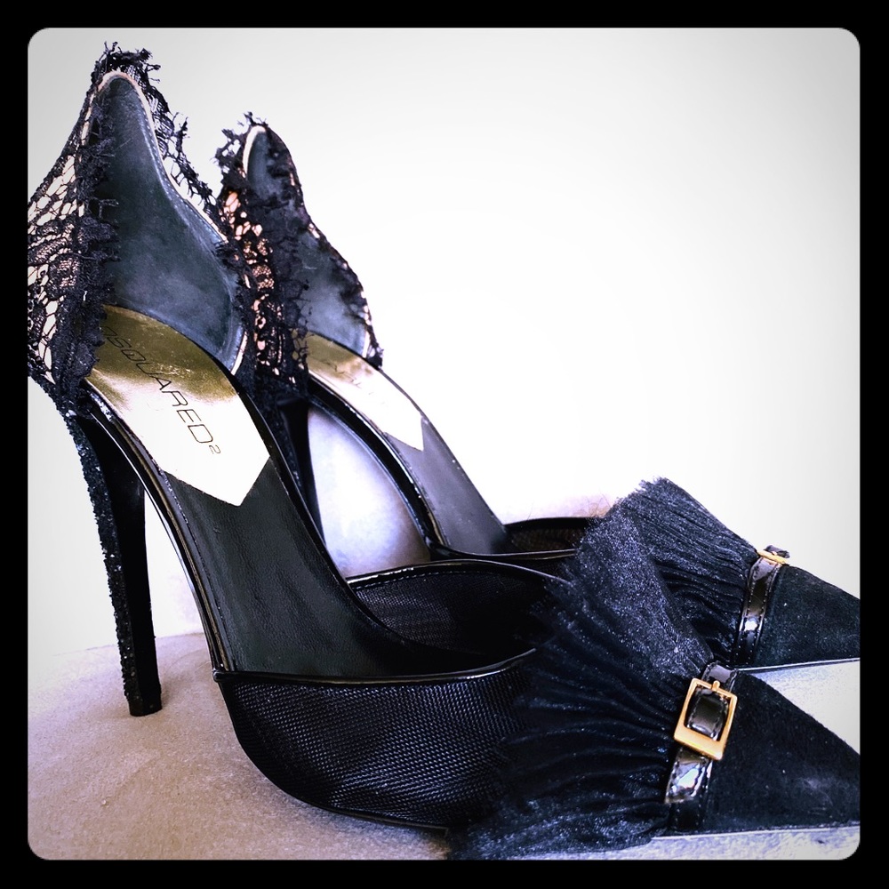 Rare Dsquared2 Victorian Heels sz38.5